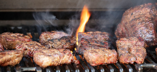 meat on a bbq