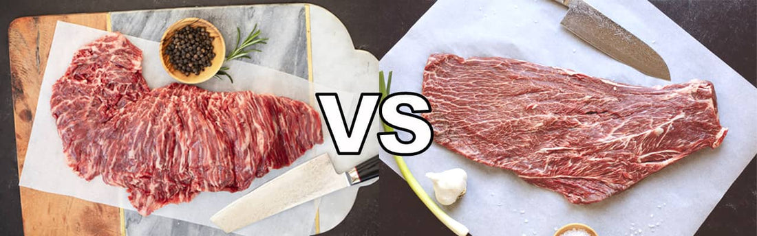 American Wagyu Skirt Steak vs American Wagyu Flat Iron Steak